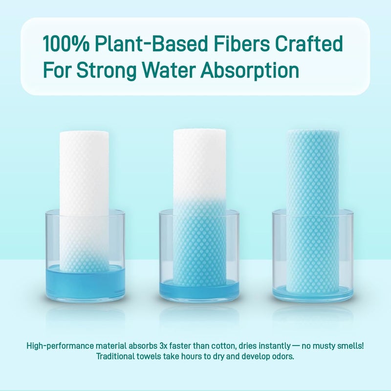 Ditoi Disposable Bath Towels,Extra Large Beach Towels 30"X60", Camping Towels for Travel Hotel, Soft Quick Dry Shower Tissue for Body,Gym Sports,Beach (XL,10 Count) - Image 3